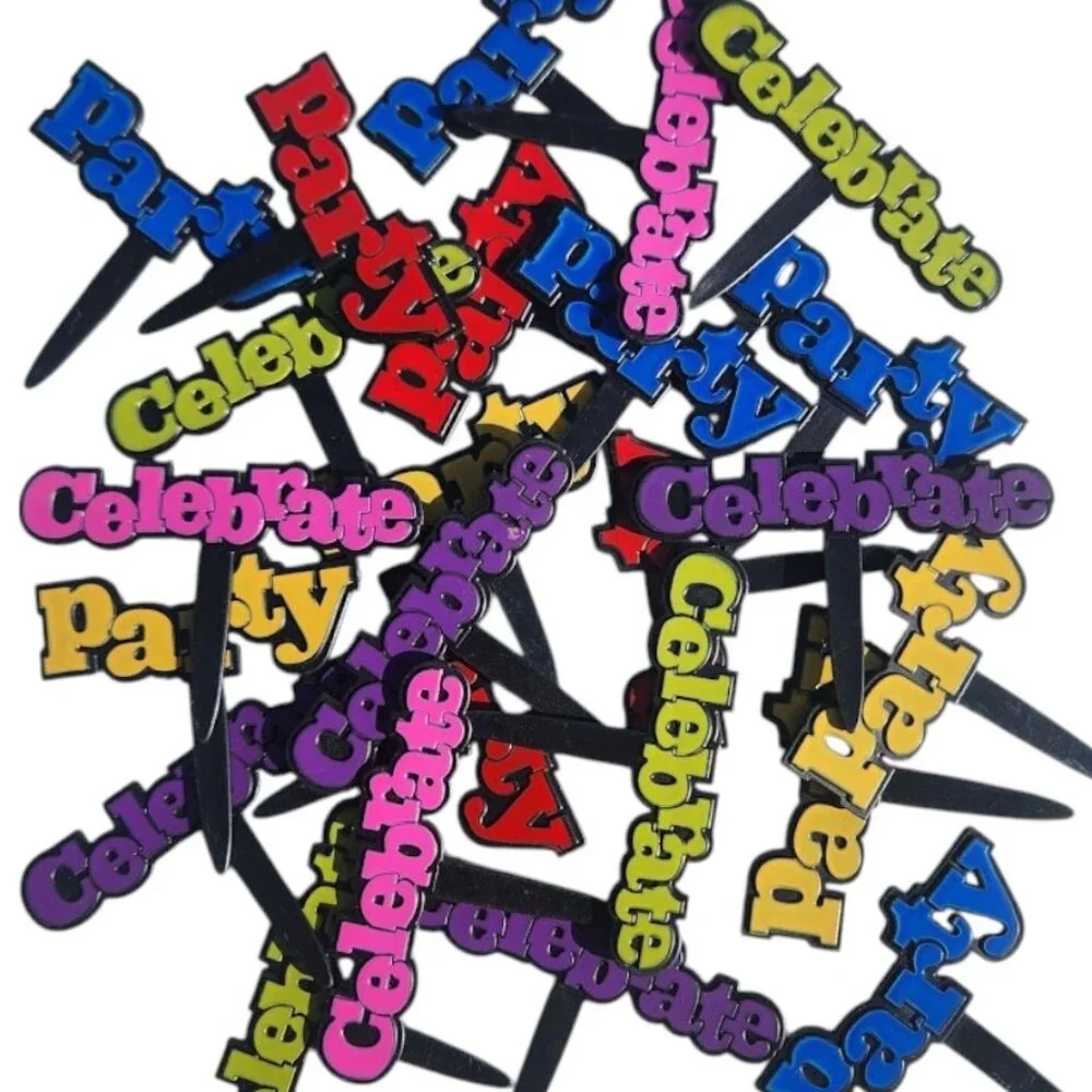 24 Celebrate Party Congrats Grad Graduation Cupcake Cake Toppers Picks New Party